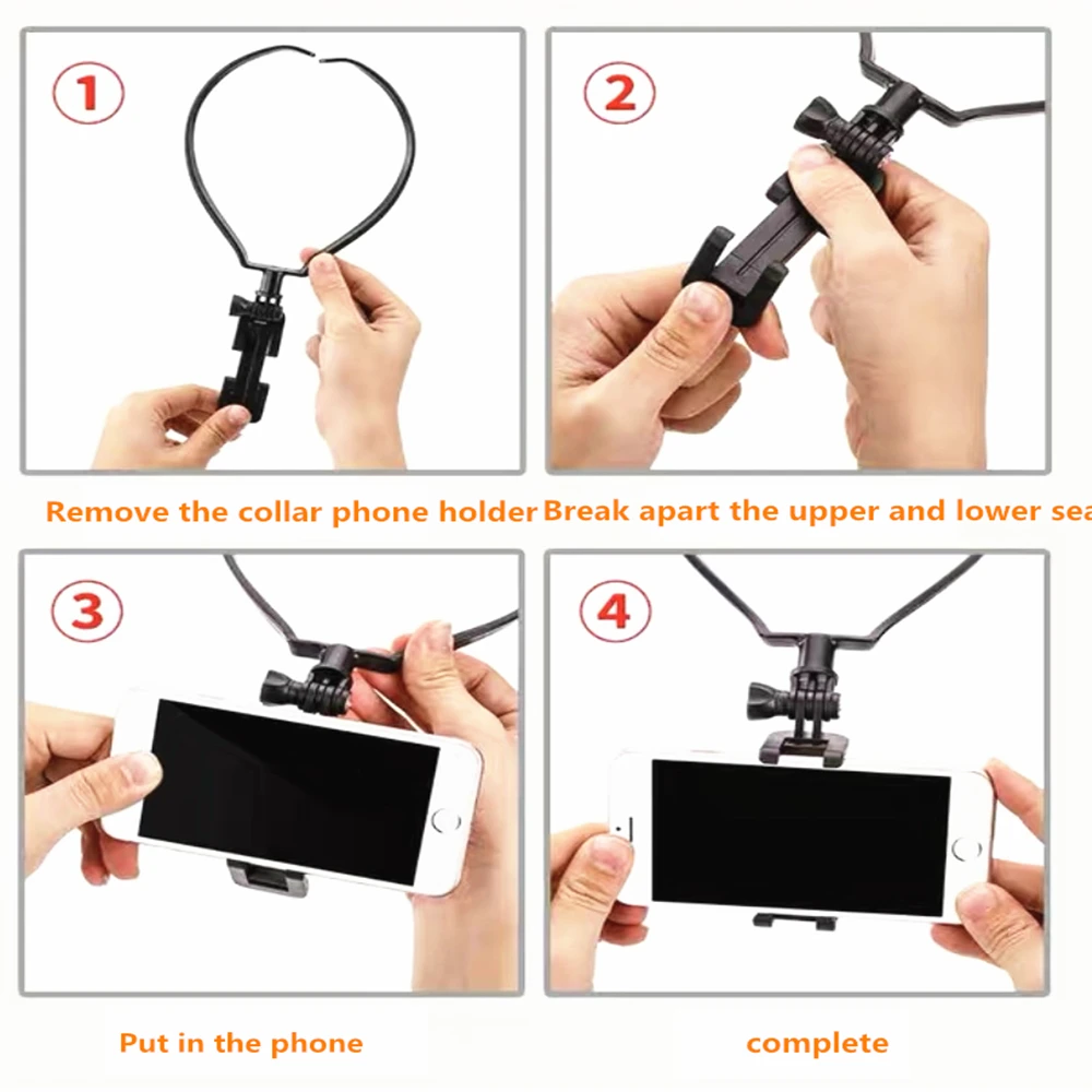 Регулируем държач за окачване на врата скоба закачалка за огърлица за iPhone Xiaomi Samsung Vivo Gopro герой 10 9 8 7 6 5 Екшън камера Изображение 5